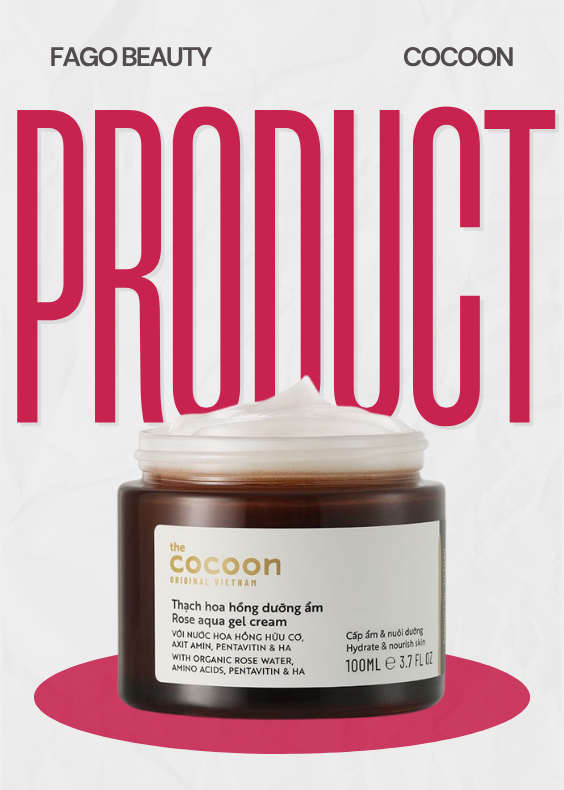 Thạch hoa hồng dưỡng ẩm Cocoon
