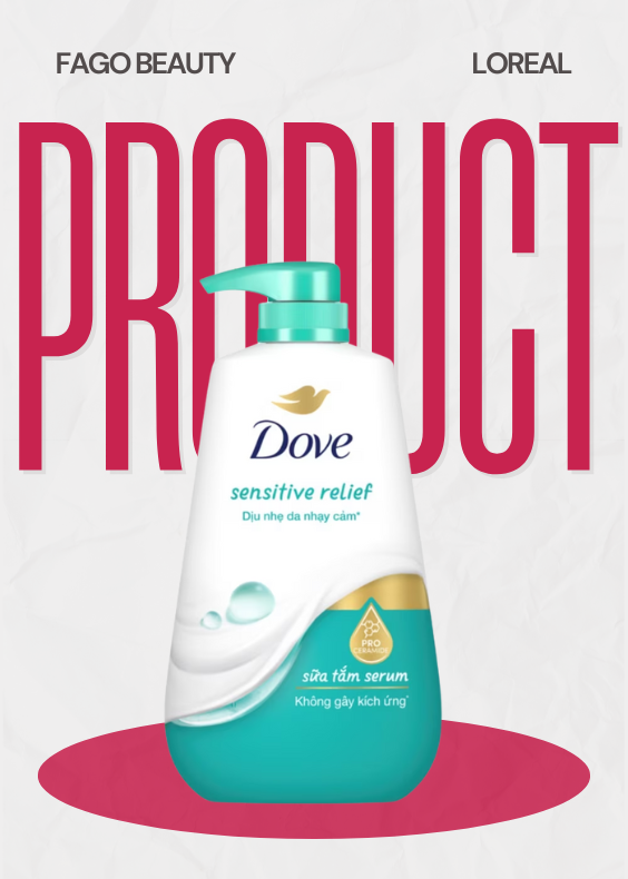 Sữa tắm Dove Dịu nhẹ da nhạy cảm