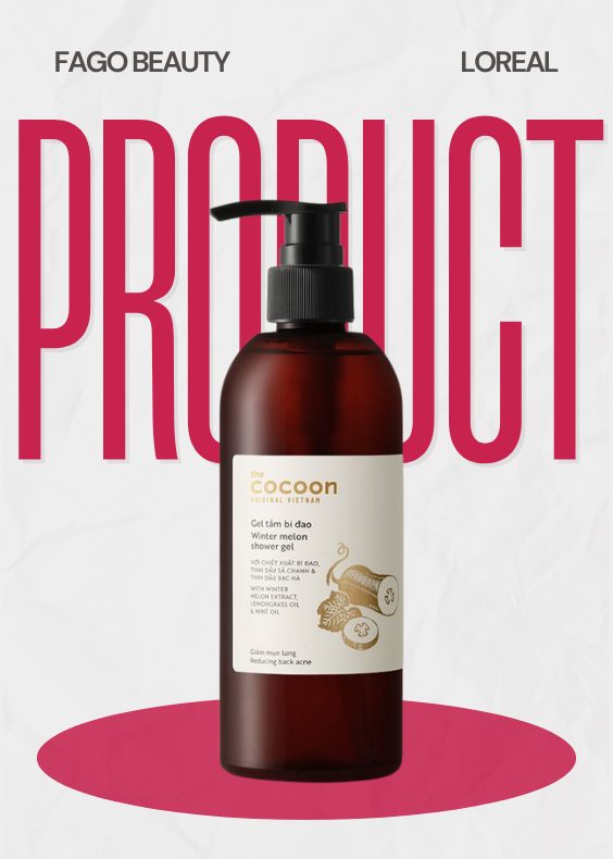 Gel Tắm Bí Đao Thiên Nhiên Cocoon 