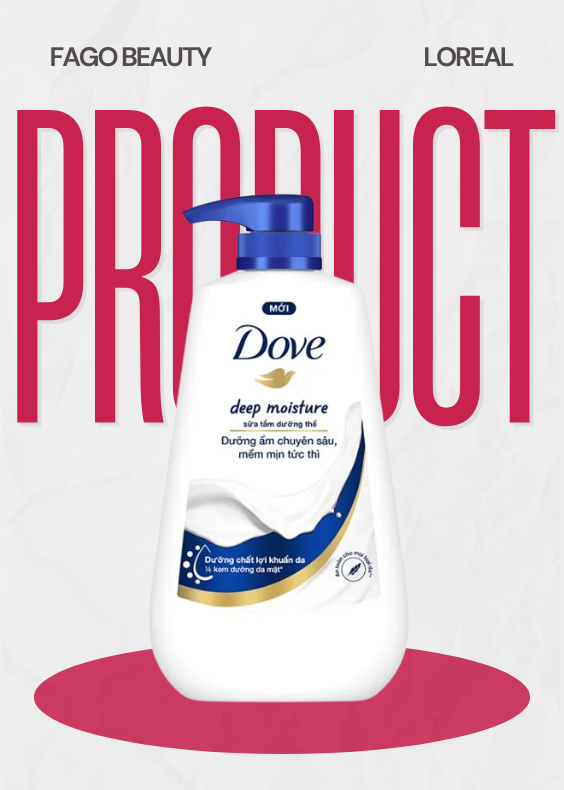 Sữa tắm dưỡng thể Dove Dưỡng ẩm chuyên sâu